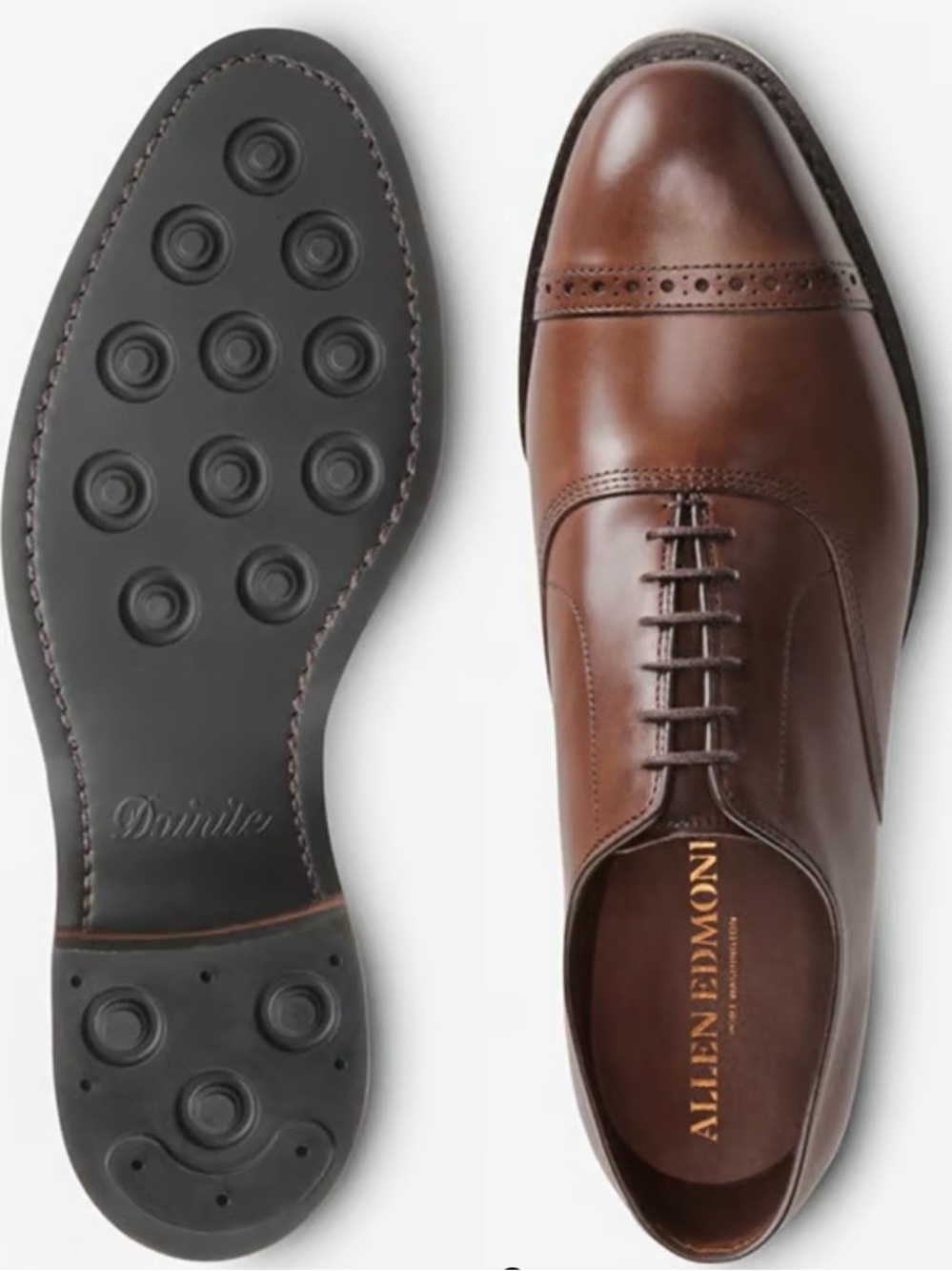 Allen Edmonds Fifth Avenue Cap-Toe Oxford with Dainite Rubber Sole - Sz 10 E